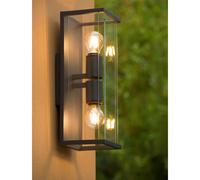 Lucide Applique da esterno con diffusore in vetro e struttura in metallo moderna