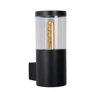 Lucide Applique da esterno con struttura moderna in acciaio e diffusore in vetro