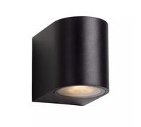 Lucide Zora di LED - Faretto da parete LED esterno - dim. - GU10 - 2 X 5 W 3000 K - IP44 - Bianco, Alluminio, Black, GU10, 5 wattsW, 230 voltsV