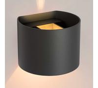 Lucide Applique da parete con LED dimmerabile e struttura in alluminio rotonda m