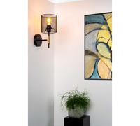 Lucide Applique da parete con struttura moderna e paralume con retina in acciaio