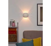 Lucide Applique da parete con struttura rotonda in cemento traforato dal design