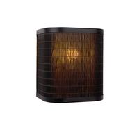 Lucide Applique da parete moderna struttura in metallo e diffusore in rattan Tag
