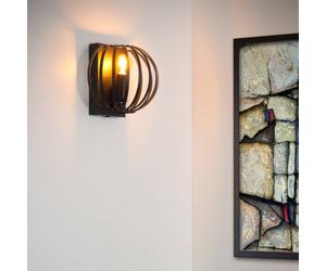 Lucide Applique Manuela a gabbia, nero Lucide