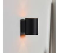 Lucide Applique Xera, nero, Ø 8 cm, faretto, alluminio Lucide