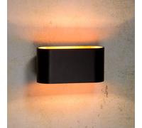 Lucide Applique Xera, ovale, nero Lucide