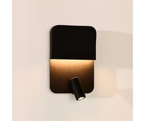 Lucide Boxer Applique a LED con faretto, nero Lucide