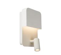 Lucide Applique LED Boxer con spot, bianca Lucide