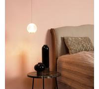 Lucide Lampada a sospensione Cintra LED, Ø 14 cm, trasparente/oro, acrilico Lucide