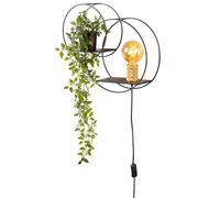 Lucide Applique a cerchio, nero, 38 cm, E27 Lucide
