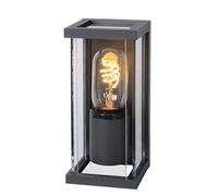 Lucide Claire Mini - Lampada da parete esterna - IP54 - Nero, Alluminio, nero, E27, 15 wattsW, 230 voltsV