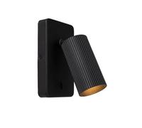 Lucide Faretto da parete Clubs, 1 luce, nero Lucide