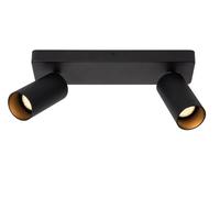 Lucide Spot soffitto Clubs, 2 luci, nero Lucide