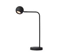 LUCIDE COMET - Lampada da scrivania ricaricabile - Batteria - LED 3 StepDim - 1 x 3 W 2700 K - Nero