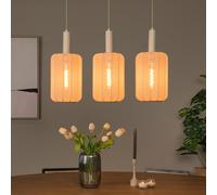 Lucide Lampada a sospensione Corina, crema, a 3 luci, E27 Lucide