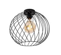LUCIDE Danza Plafoniera Ø 40 cm, 1 x E27, Nero