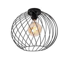 LUCIDE Danza Plafoniera Ø 40 cm, 1 x E27, Nero
