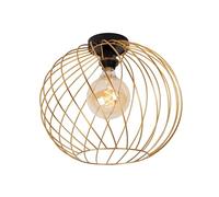 LUCIDE DANZA - Plafoniera da soffitto, Ø 40 cm, 1 E27, oro opaco/ottone
