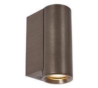LUCIDE DUPLA - Faretto da parete/da parete, 1 x GU10 (MR11), colore: ruggine