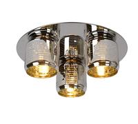 Lucide Eryn - Plafoniera in metallo cromato, 126 W, colore: oro