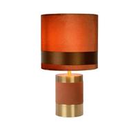 LUCIDE Extravaganza Frizzle - Lampada da tavolo - 18 cm - 1xE14 - Marrone