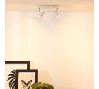 Lucide Faretto a LED dimmerabile struttura in metallo e doppio diffusore orienta