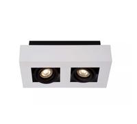 Lucide Faretto a LED in alluminio e 2 diffusori orientabili dal design moderno X