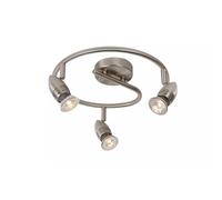 Lucide Faretto a LED in metallo con triplo diffusore orientabile dal design mode [EEK: G]