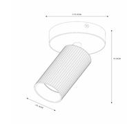Lucide Faretto a soffitto Clubs, 1 luce, bianco 09939/01/31