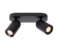Lucide Faretto a soffitto in metallo doppio diffusore orientabile dal design mod
