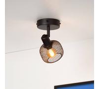 Lucide Faretto a soffitto Maren, 1 luce, nero Lucide