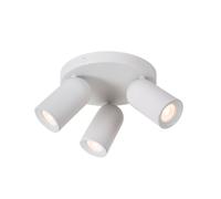 Lucide Faretto a soffitto rotondo con tre diffusori orientabili dal design moder