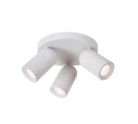 Lucide Faretto a soffitto rotondo con tre diffusori orientabili dal design moder