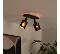 Lucide Faretto a soffitto Tagalog di bambù, 2 luci Lucide