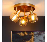 Lucide Faretto con base rotonda in metallo e diffusori orientabili in vetro Bjo