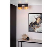 Lucide Faretto con struttura e con doppio diffusore in metallo dal design modern