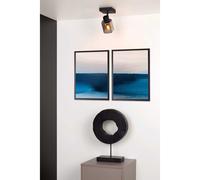 Lucide Faretto con struttura in metallo moderna e diffusore orientabile in vetro