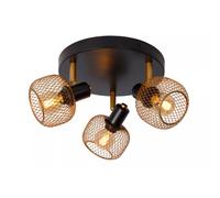 Lucide Faretto con struttura rotonda in metallo moderna e 3 diffusori orientabil