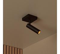 Lucide Faretto da soffitto Grado, lunghezza 10 cm, nero, metallo Lucide