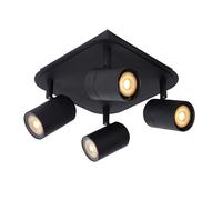 Lucide - Faretto da soffitto, in metallo, 20 W, colore: Nero