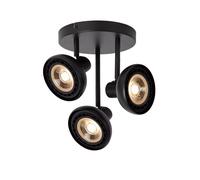 Lucide Faretto da soffitto moderno in acciaio con triplo diffusore orientabile S