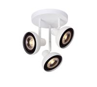 Lucide Faretto da soffitto moderno in acciaio con triplo diffusore orientabile S