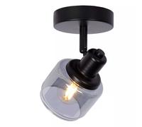 Lucide Faretto dal design moderno in metallo e diffusore orientabile in vetro Bj