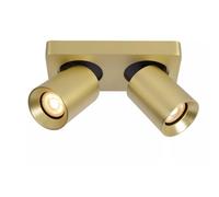Lucide Faretto in alluminio con doppio LED orientabile e dimmerabile dal design