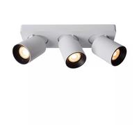 Lucide Faretto in alluminio con triplo LED orientabile e dimmerabile dal design