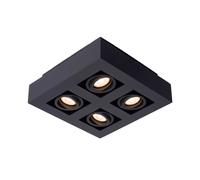 Lucide Faretto in alluminio dal design moderno con 4 diffusori LED orientabili X