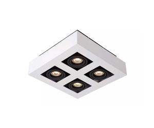 Lucide Faretto in alluminio dal design moderno con 4 diffusori LED orientabili X