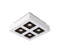 Lucide Faretto in alluminio dal design moderno con 4 diffusori LED orientabili X
