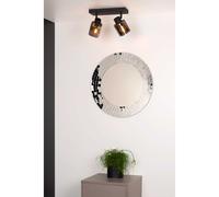 Lucide Faretto in metallo moderna con doppio diffusore orientabile in vetro Alio