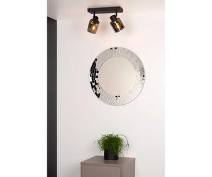 Lucide Faretto in metallo moderna con doppio diffusore orientabile in vetro Alio